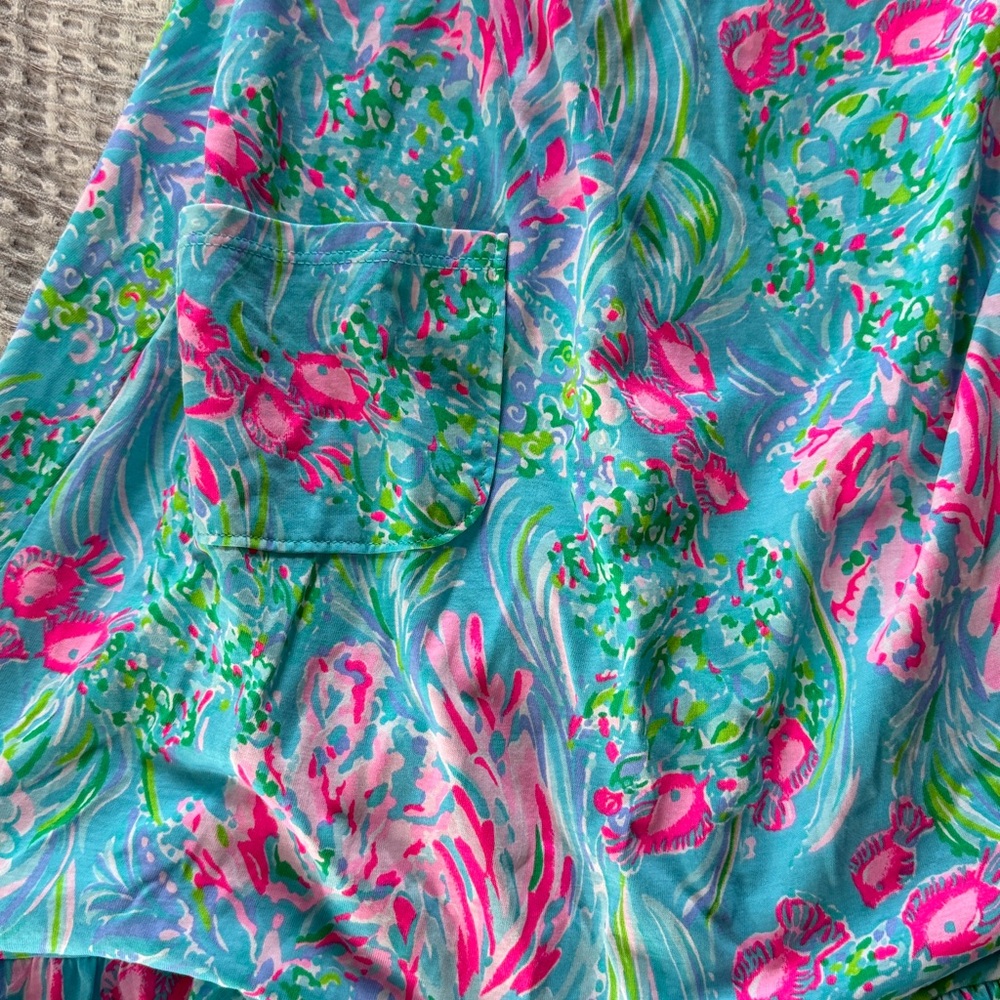Lilly Pulitzer Pink and Blue Floral Dress - Picture 2 of 4